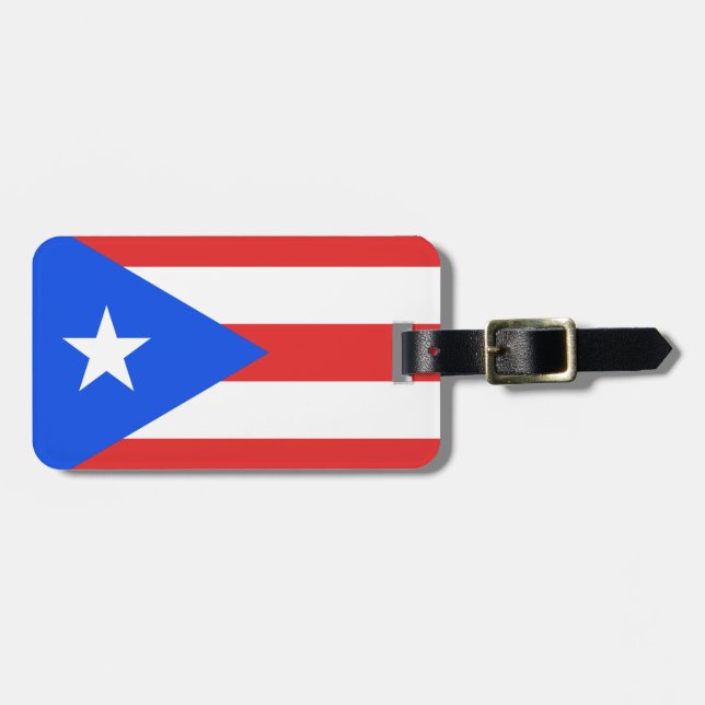 Puerto Rico Flag Gepäckanhänger (Vorderseite horizontal)