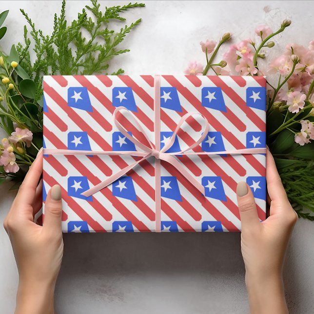 Puerto Rico Flag Geschenkpapier (Puerto Rico Flag Wrapping Paper)