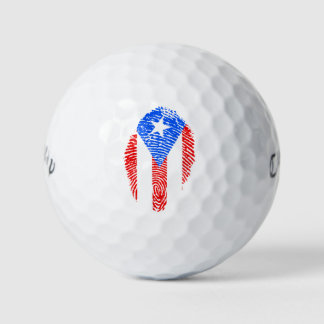 Puerto Rico Flag Golfball