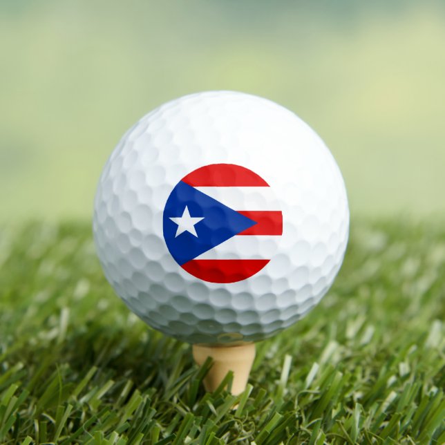 Puerto Rico flag Golfball (Insitu T-Shirt)
