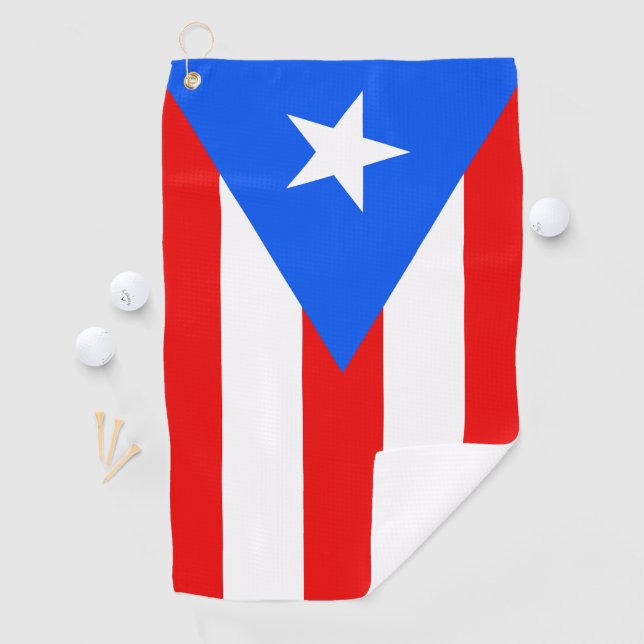Puerto Rico Flag Golfhandtuch (Insitu)