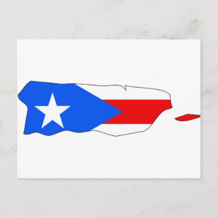 Puerto Rico Flag Karte