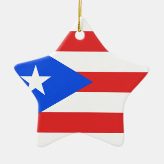 Puerto Rico Flag Keramik Ornament