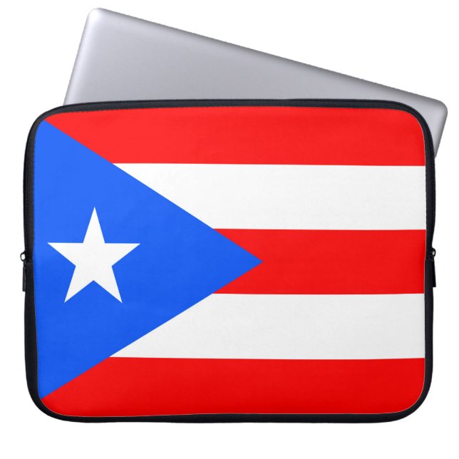 Puerto Rico Flag Laptopschutzhülle (Vorderseite)