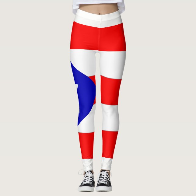 Puerto Rico Flag Leggings (Vorderseite)
