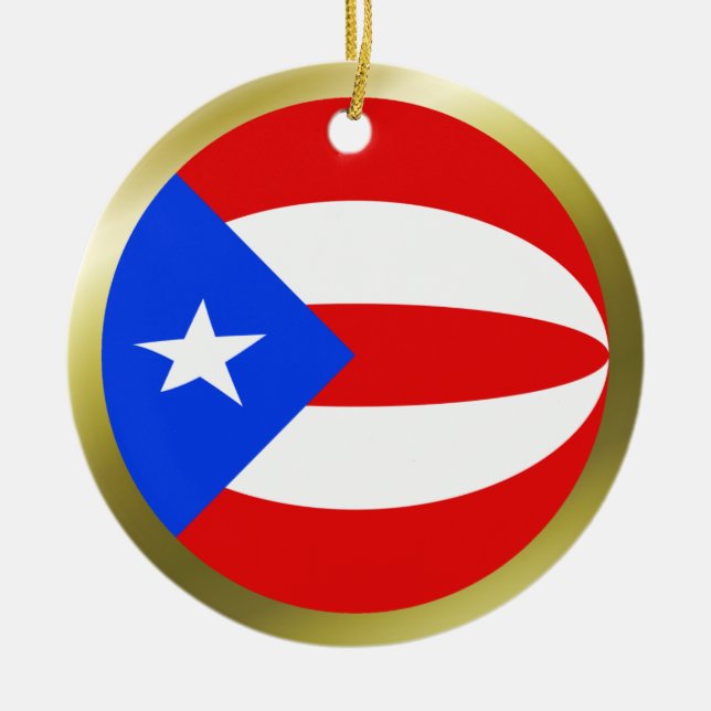 Puerto Rico Flag Ornament (Vorne)