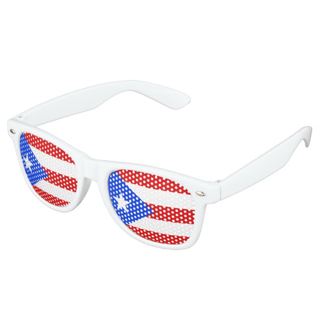 Puerto Rico Flag Partybrille (Schrägansicht)