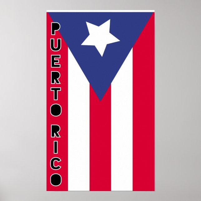 Puerto Rico Flag Poster (Vorne)