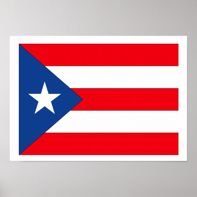Puerto Rico Flag Poster (Vorne)