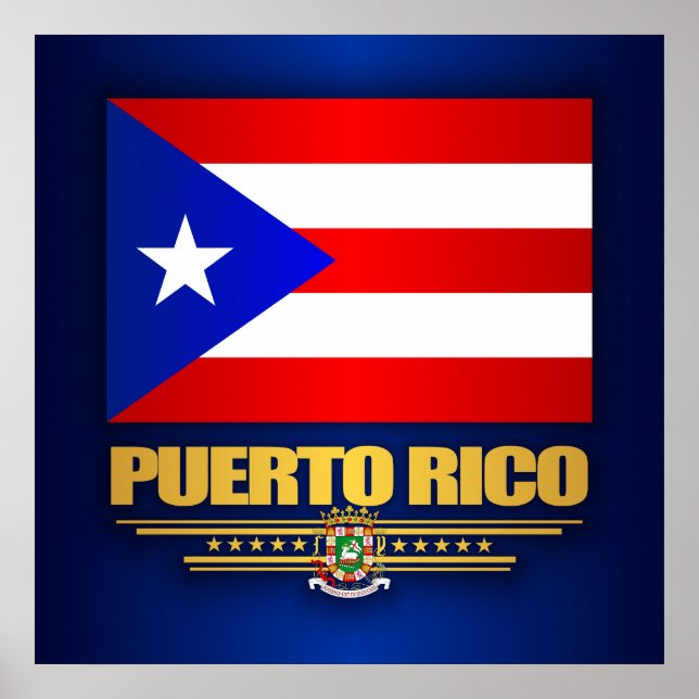 Puerto Rico Flag Poster (Vorne)