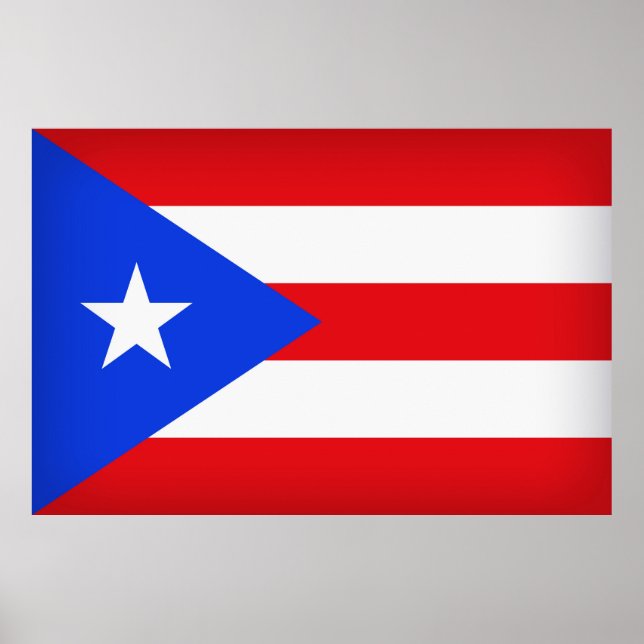 Puerto Rico Flag Poster (Vorne)