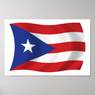 Puerto Rico Flag Poster drucken