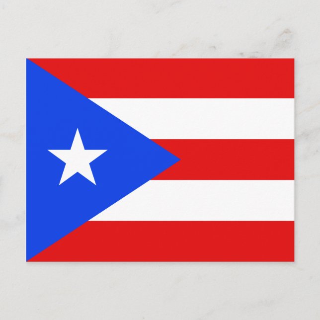 Puerto Rico Flag Postkarte (Vorderseite)