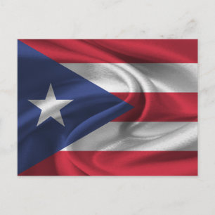Puerto Rico Flag Postkarte