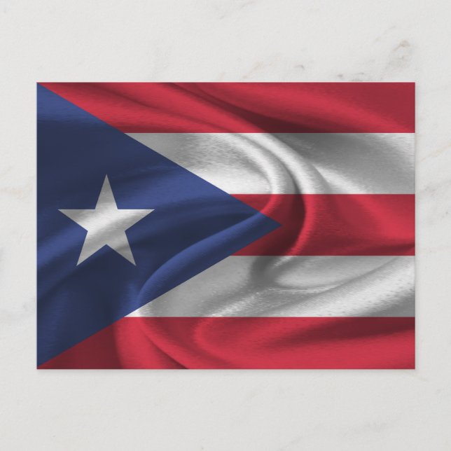 Puerto Rico Flag Postkarte (Vorderseite)