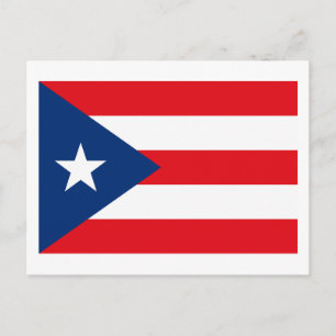 Puerto Rico Flag Postkarte