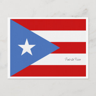 Puerto Rico Flag Postkarte