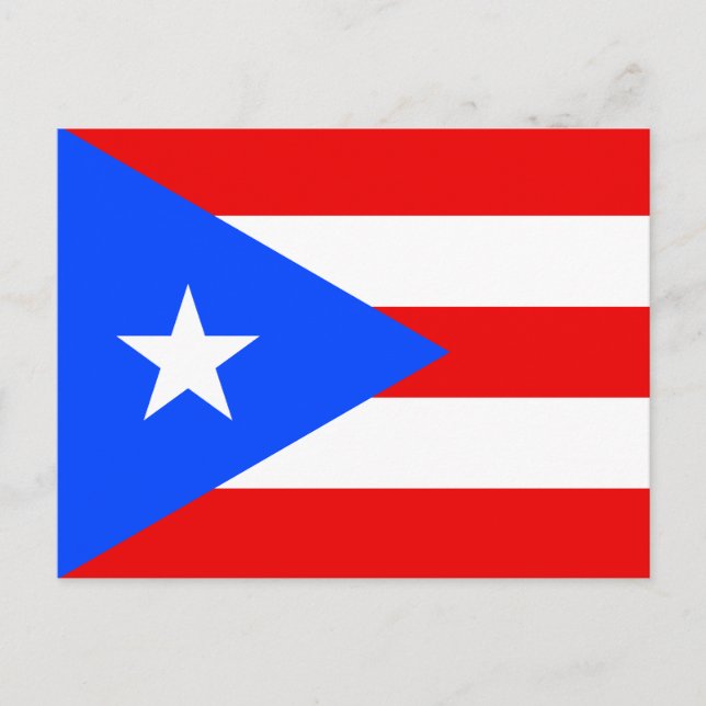 Puerto Rico Flag Postkarte (Vorderseite)