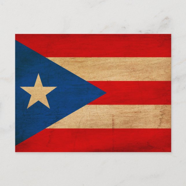 Puerto Rico Flag Postkarte (Vorderseite)