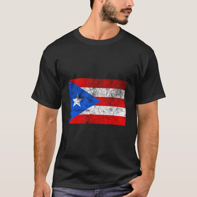 Puerto Rico Flag Rican Novelty Home T-Shirt (Vorderseite)
