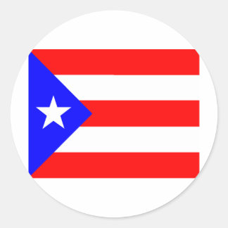 Puerto Rico Flag Runder Aufkleber