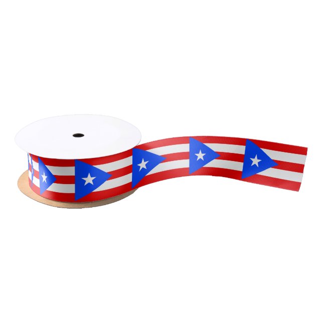 Puerto Rico Flag Satinband (Spule)