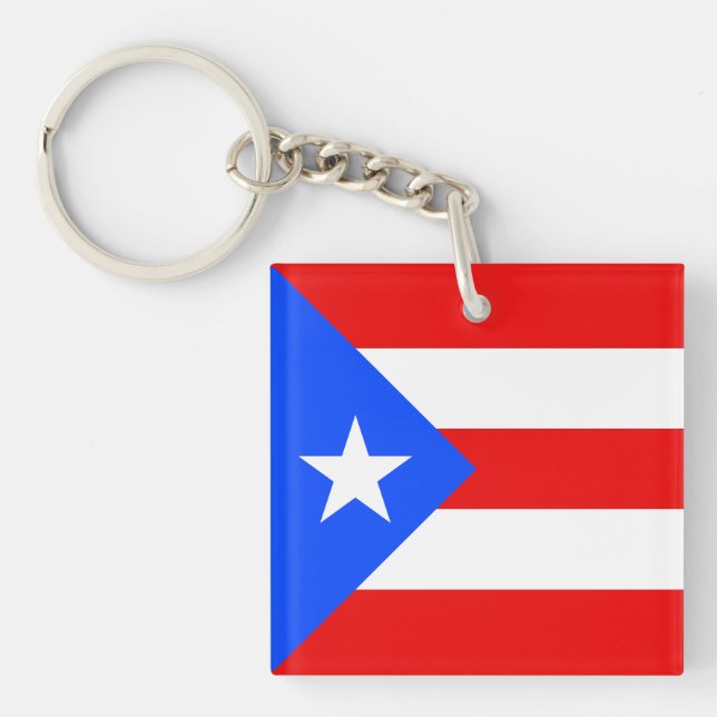 Puerto Rico Flag Schlüsselanhänger (Vorderseite)