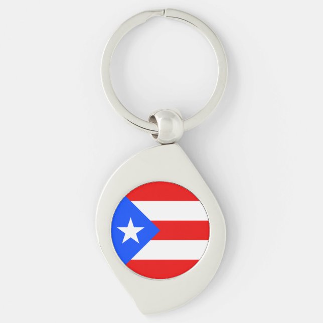 Puerto Rico Flag Schlüsselanhänger (Vorderseite)