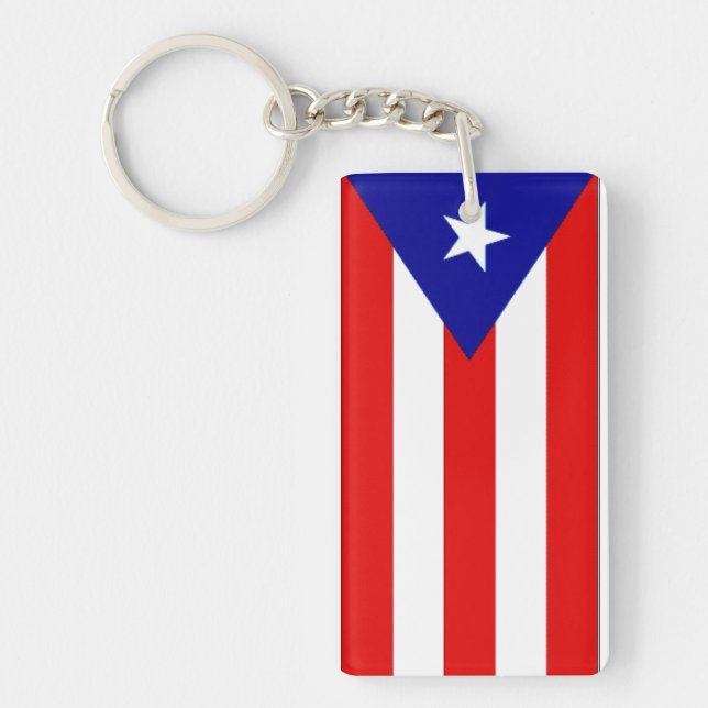Puerto Rico Flag Schlüsselanhänger (Vorderseite)