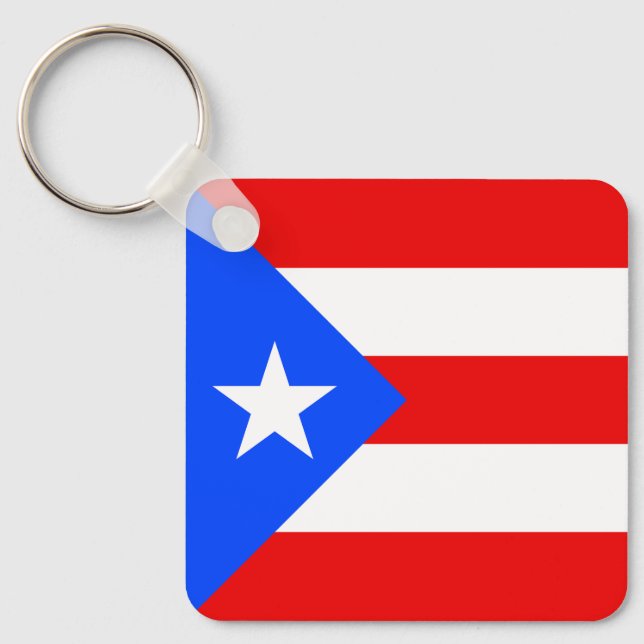 Puerto Rico Flag Schlüsselanhänger (Vorderseite)