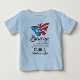 Puerto Rico Flag-Schmetterlingsangebot Baby T-shirt