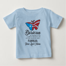 Puerto Rico Flag-Schmetterlingsangebot Baby T-shirt