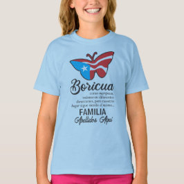 Puerto Rico Flag-Schmetterlingsangebot T-Shirt