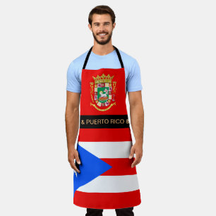 Puerto Rico Flag Schürze, Puerto Rico Koch Küche Schürze