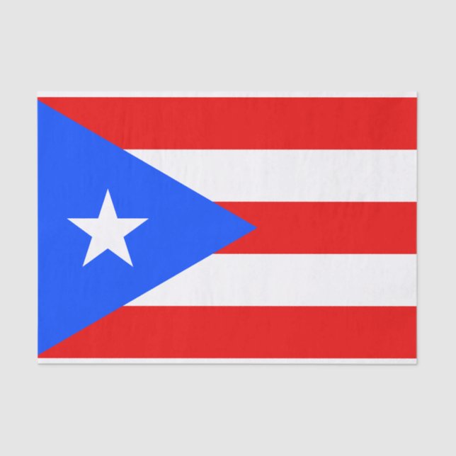 Puerto Rico Flag Seidenpapier (Vorderseite)