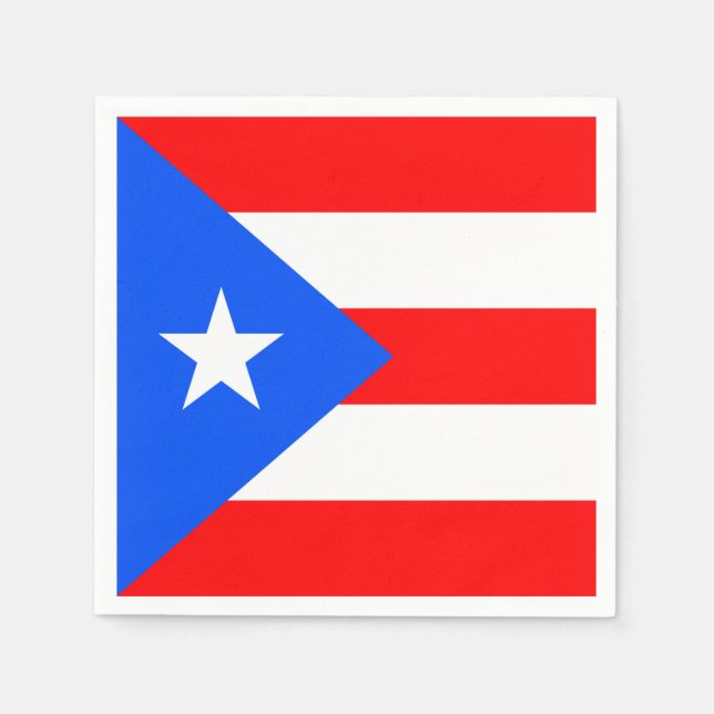 Puerto Rico Flag Serviette (Vorderseite)