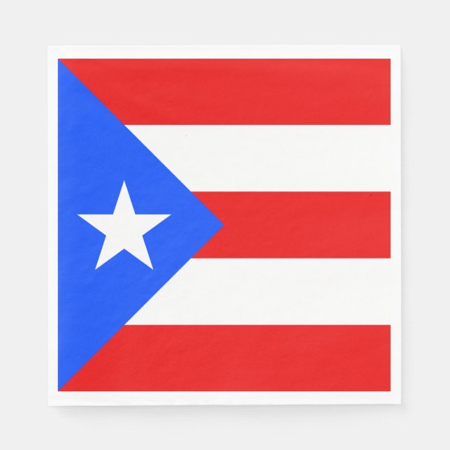 Puerto Rico Flag Serviette (Vorderseite)