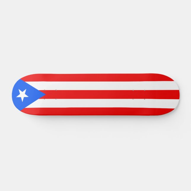 Puerto Rico Flag Skateboard (Horizontal)