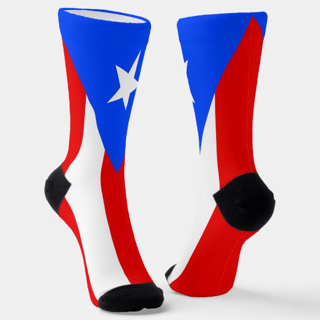 Puerto Rico Flag Socken (Gewinkelt)