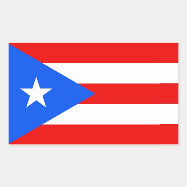 Puerto Rico Flag Stickers (Vorderseite)