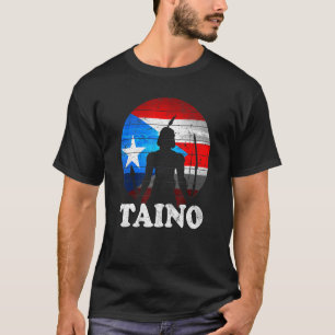 Puerto Rico Flag Taino Sun Boriken Borinquen Bori T-Shirt