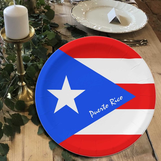 Puerto Rico Flag Teller, Party, Puerto Rico Pappteller (Von Creator hochgeladen)