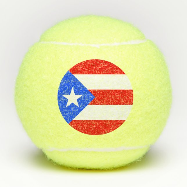 Puerto Rico Flag Tennisbälle (Vorderseite)