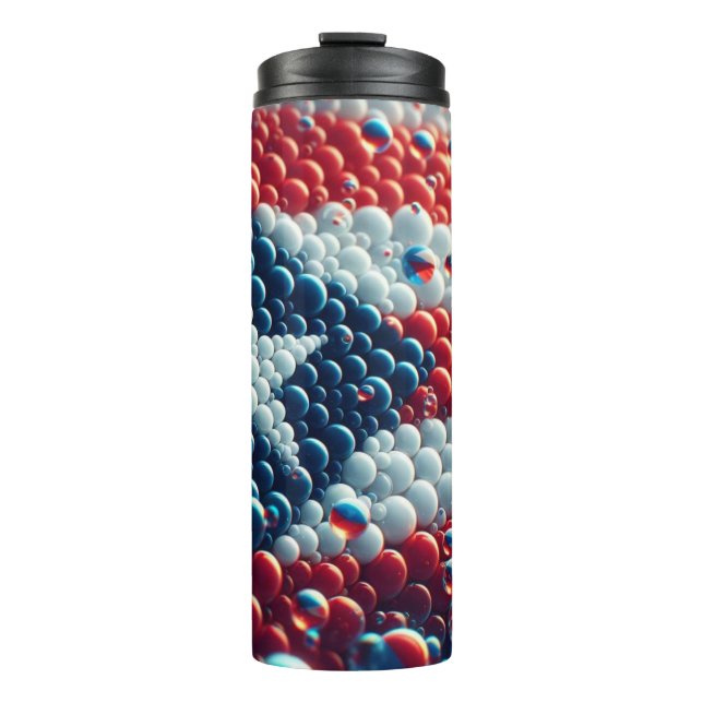 Puerto Rico Flag Thermosbecher (Vorderseite)