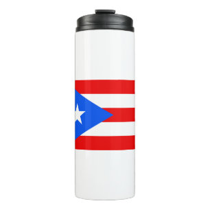 Puerto Rico Flag Thermosbecher