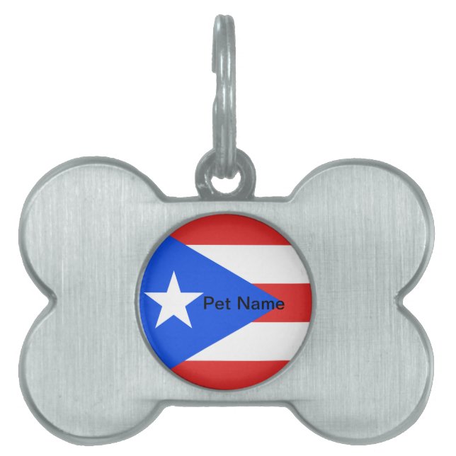 Puerto Rico Flag Tiermarke (Vorderseite)