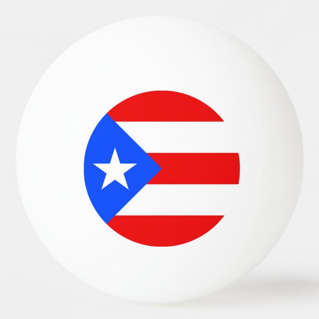 Puerto Rico Flag Tischtennisball (Vorderseite)