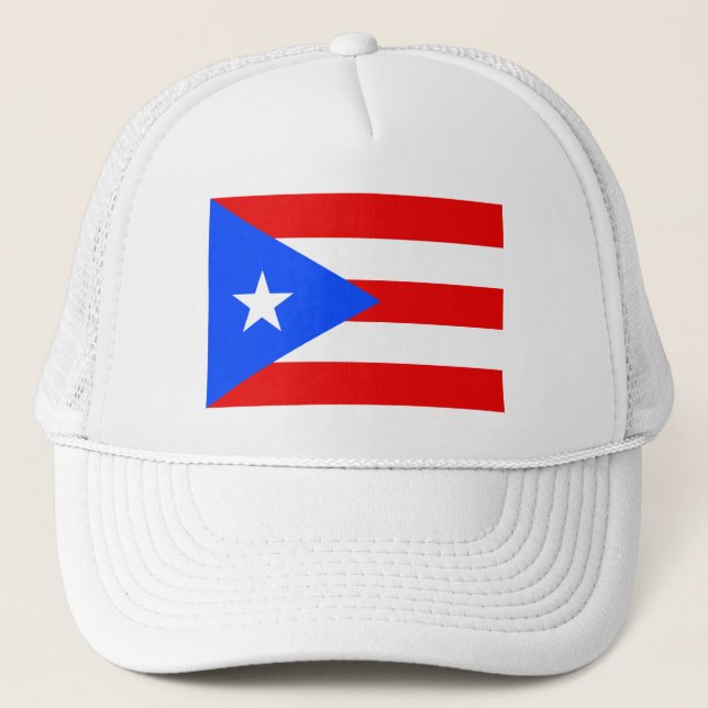 Puerto Rico Flag Truckerkappe (Vorderseite)