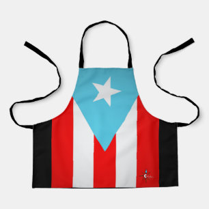 Puerto Rico Flag über Printmedien Kleine Schürze