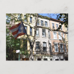 Puerto Rico Flag Upper West Side New York City Postkarte